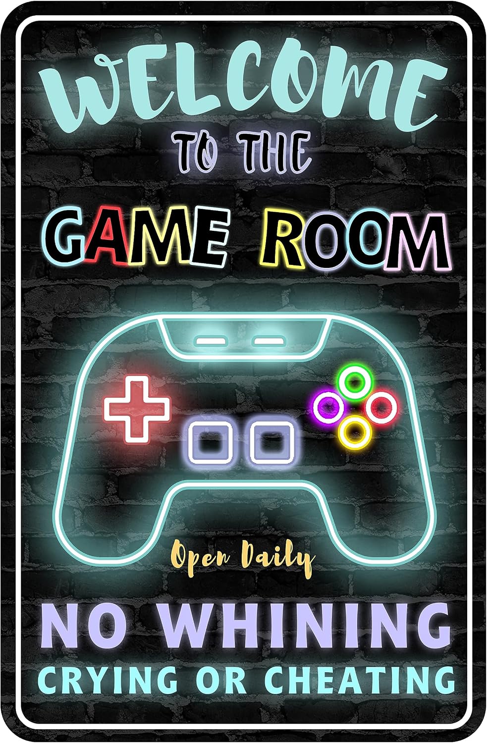 ป้ายโลหะตกแต่งผนังห้องเกมมิ่ง  - Gaming Accessories For Room บทวิจารณ์และราคา