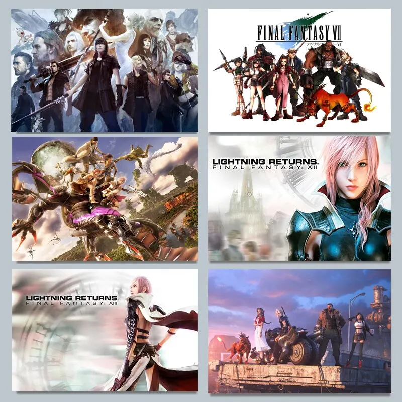 โปสเตอร์ผ้าใบลาย Final Fantasy - Gaming Accessories For Room บทวิจารณ์และราคา