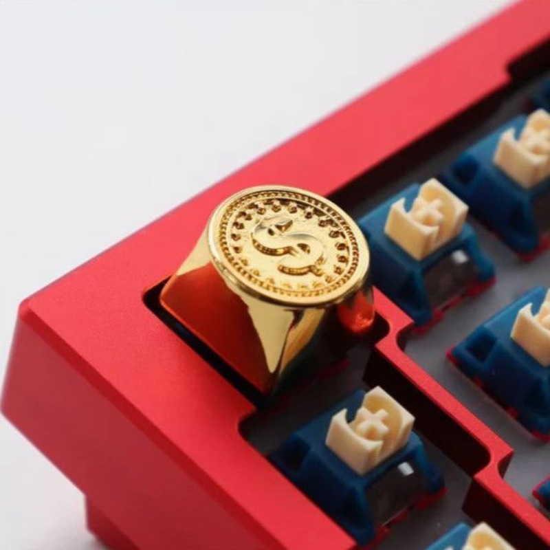 คีย์แคปธีมเหรียญทอง USD ใหม่ ส - Gaming Accessories Aesthetic บทวิจารณ์และราคา