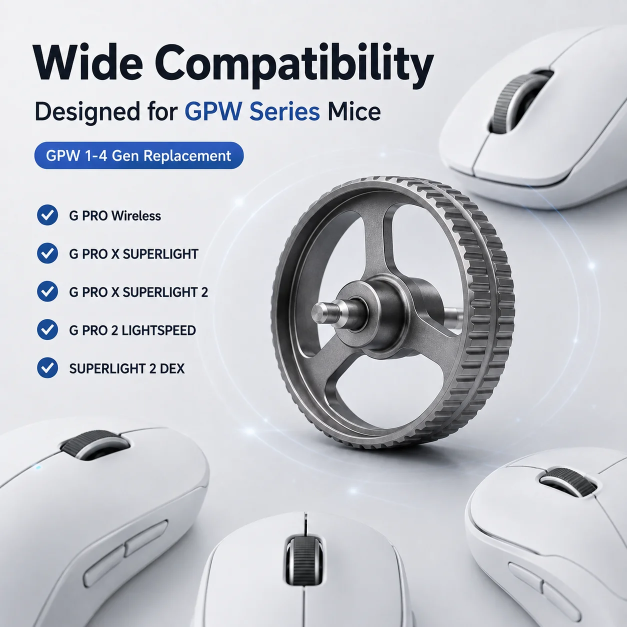 อะไหล่ล้อเลื่อนเมาส์อะลูมิเนีย - Logitech Mouse G Pro X Superlight บทวิจารณ์และราคา