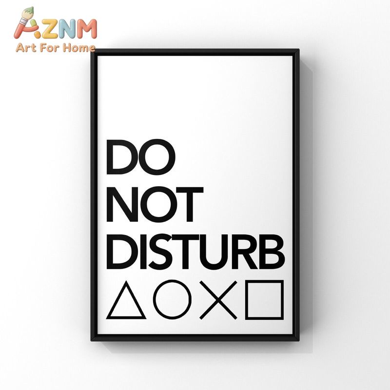 AZNM ภาพผ้าแคนวาสสีขาวดำสำหรับ - Gaming Accessories For Room บทวิจารณ์และราคา